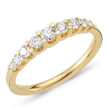 Nuran 14 kt rødguld diamant alliance ring, fra Empire ring serien med 0,43 ct diamanter Wesselton / SI
