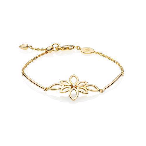 Image of forgyldt sølv Blossom armbånd blank fra Izabel Camille