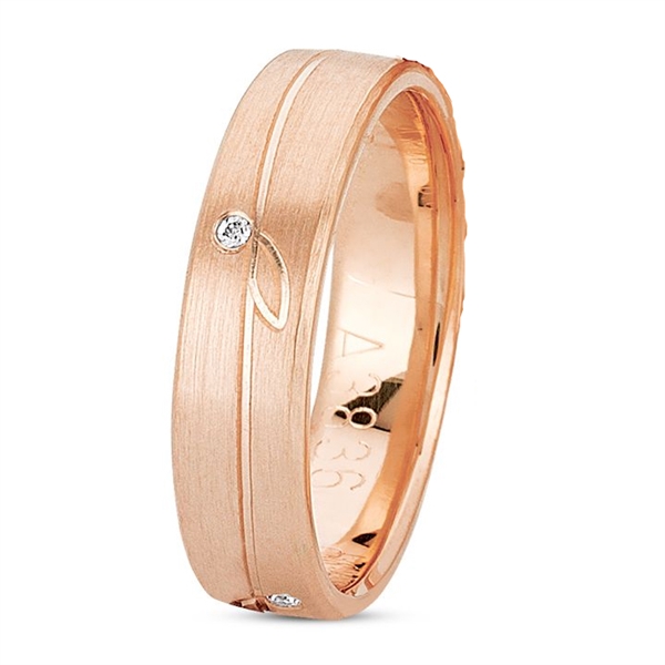 14 karat Sparkling Leaf Damering fra Nuran