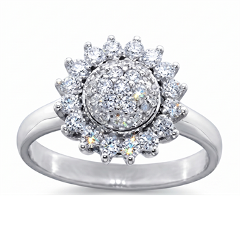 18 kt hvidguld Jacqueline Ring med 0,68 ct & Top Wesselton / VVS