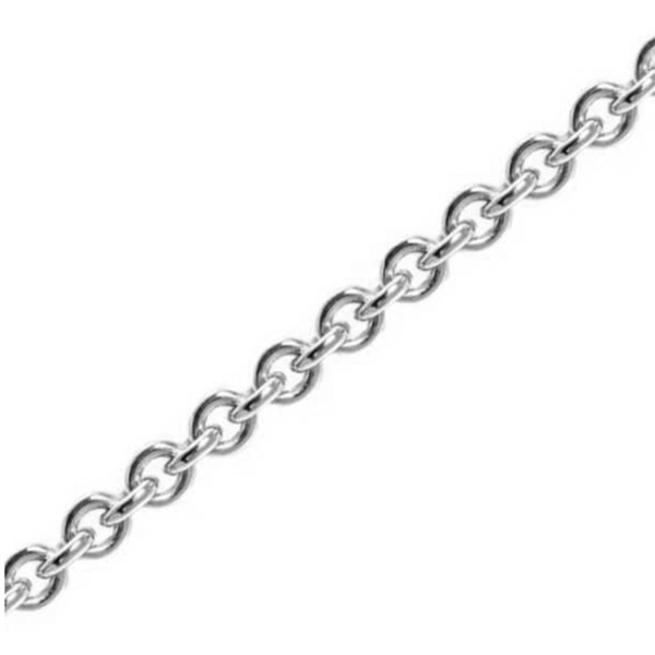 Anker rund i massivt 925 sterling sølv halskæder 1,3 mm bred og længde 100 cm