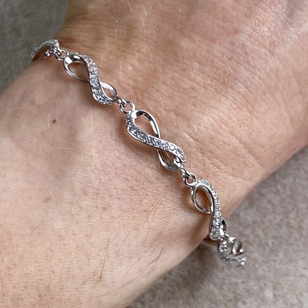 925 sterling sølv  armbånd let oxyderede fra San Design