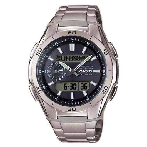 Wave Ceptor mat titanium quartz multifunktion (5110) med radio styring Herre ur fra Casio, WVA-M650TD-1AER