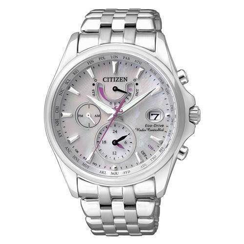  mat rustfri stål quartz med Eco-Drive Dame ur fra Citizen, FC0010-55D