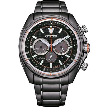 Eco-Drive Chronograph PVD coated stål ECO Drive Quartz Herre ur fra Citizen, CA4567-82