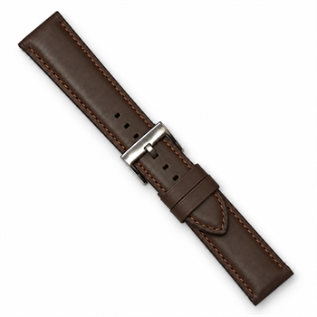 Kraftig brun lammeskinds urrem Daniel Wellington style, 18-22 mm fra Søgaard