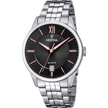 Classic Stål quartz herre ur fra Festina, F20425/6
