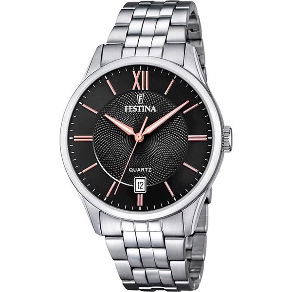 Classic Stål quartz herre ur fra Festina, F20425/6