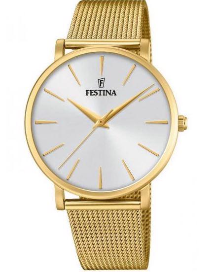 Classic Guldbelagt stål quartz Dame ur fra Festina, F20476/1