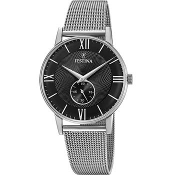 Retro Stål quartz herre ur fra Festina, F20568/4