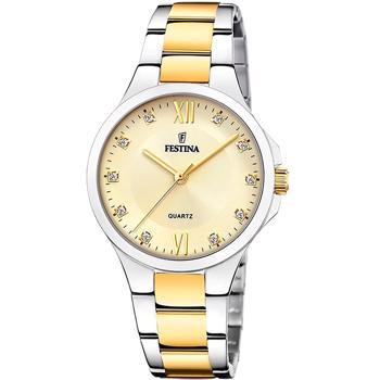 Mademoiselle Ladies Forgyldt stål og stål quartz dame ur fra Festina, F20618/1