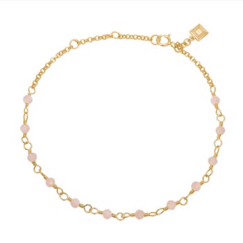 18 kt. Guld  Armbånd med Sand månesten Fra Carré