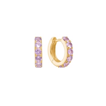 18 kt. Forgyldt Olalla Øreringe med Amethyst Fra Carré