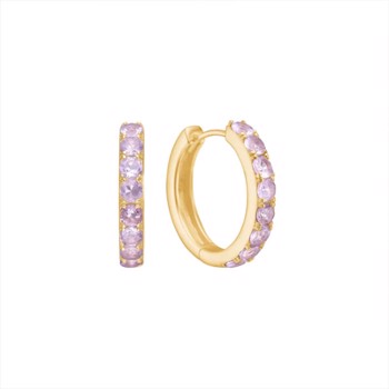 18 kt. Forgyldt Olalla Øreringe med Amethyst Fra Carré