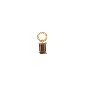 18 kt. Forgyldt Gem Candy Charm/Vedhæng med Kvarts Fra Carré