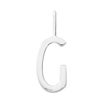 G - 10 mm sølv bogstaver Design Letters by Arne Jacobsen uden eller med 45-60 cm kæde