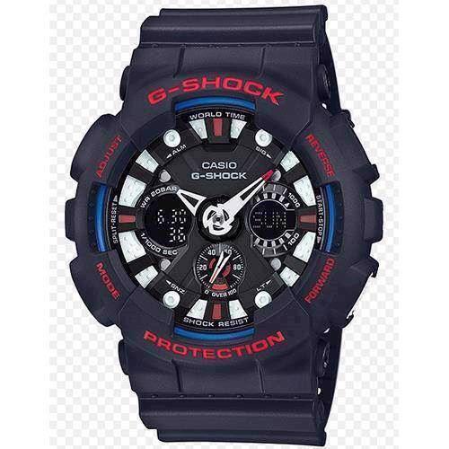 Image of G-Shock sort resin med stål quartz multifunktion (5229) Herre ur fra Casio, GA-120TR-1AER