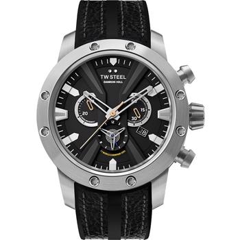 Fast Lane 48 mm  Sort Swiss multifuntions quarts med chrono Herre ur fra TW Steel