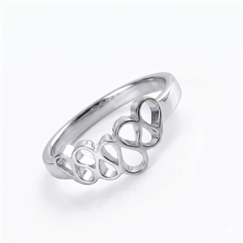 Nuran sølv ring - kun str 55