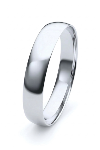 Nuran 5,0 mm 9 karat hvidguld Vielsesring, Nuran Classic CN1012