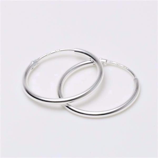 Creol øreringe i 925 sterling sølv 20 mm