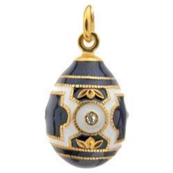 Image of Sterling sølv Fabergé æg belagt med 24 kt guld fra Houmann