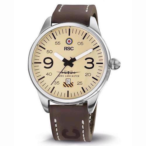 Image of Avro Lancaster Pilot Watch mat rustfri stål herre ur fra RSC Pilot Watches, RSC1504