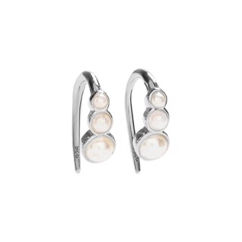 Edel -  sølv øreringe med perler fra MerlePerle