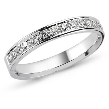 17 diamanters hvidgulds ring fra Nuran - model A3900
