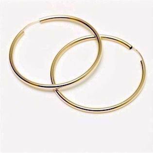 Creol ørering i 8 karat guld på 47 mm og 2,5 mm bredde