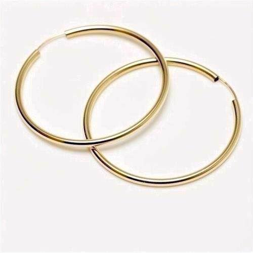 Creol ørering i 8 karat guld på 47 mm og 2,5 mm bredde