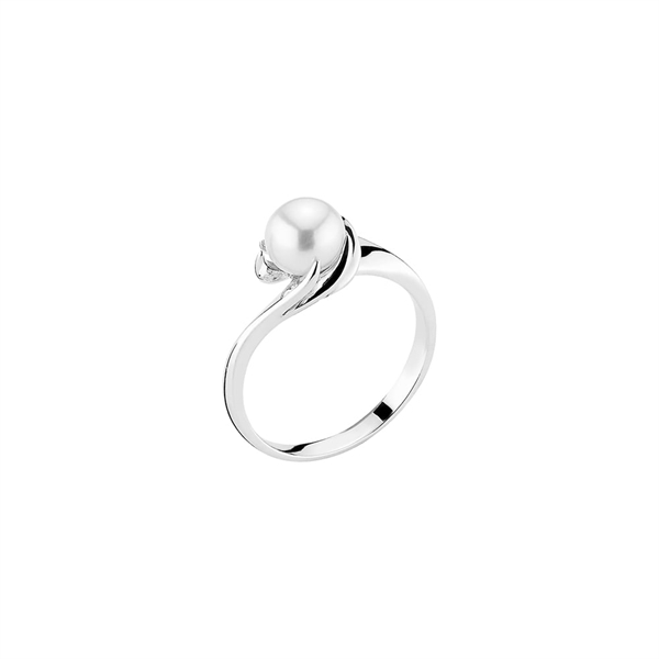 Ring med kulturperle 7-7,5mm sterling sølv