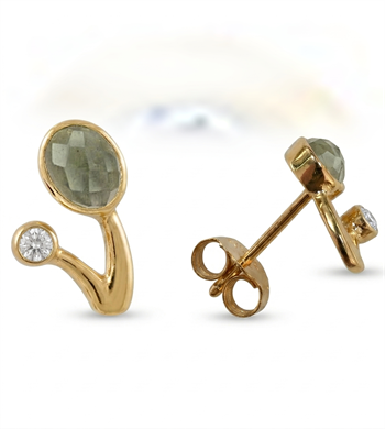 Forgyldt ørestik - Blend of Blue