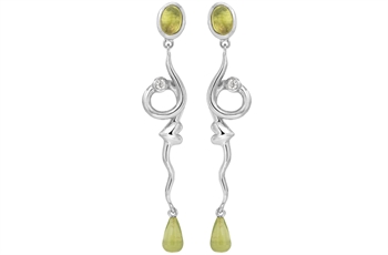 Sølv ørehænger - Rainforest Dew