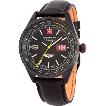 Afterburn PVD coated stål quartz herre ur fra Swiss Militay By Hanowa, SMWGB2101030