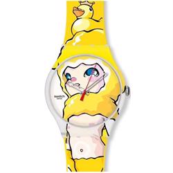 Image of SWATCH analog Unisex ur, Ducky Brigade