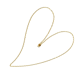 San - Links of Joy's 14kt Anker Facet med aflange led som Armbånd & Halskæde-. 45cm