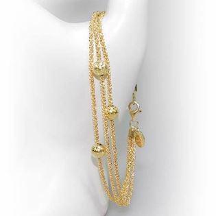 925 sterling sølv Starlight Beads halskæde forgyldt fra San Design