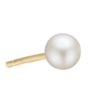 Aagaard\'s 8KT ØRESTIK M/FERSKVANDSPERLE 6MM