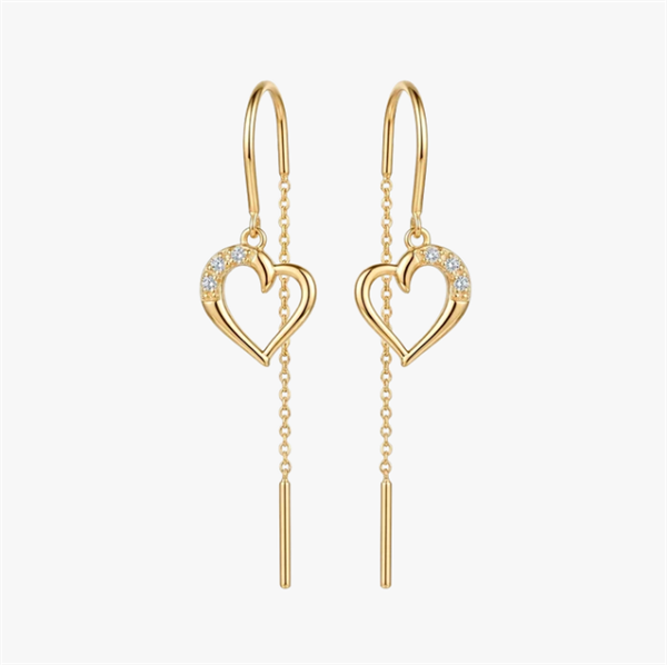 Christina Jewelry & Watches Love Story ørehænger i forgyldt sølv