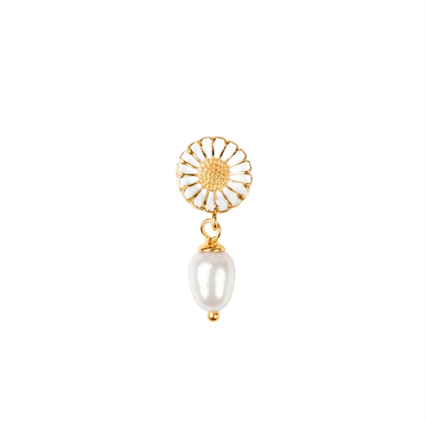 Christina Marguerite charm 4 mm forgyldt sølv med perle