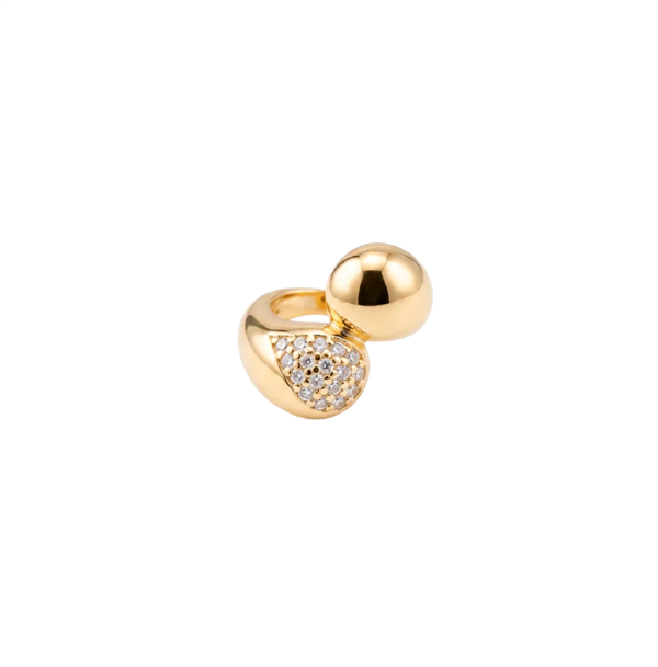 Christina Jewelry & Watches Water Drops charm 6 mm i forgyldt sølv