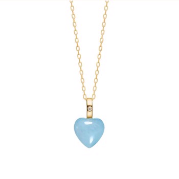   Vedhæng med aquamarin og diamant Fra Carré