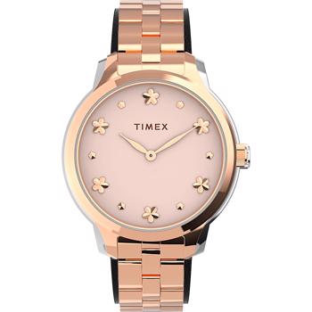 Peyton Forgyldt stål Quartz dame ur fra Timex, TW2V23400