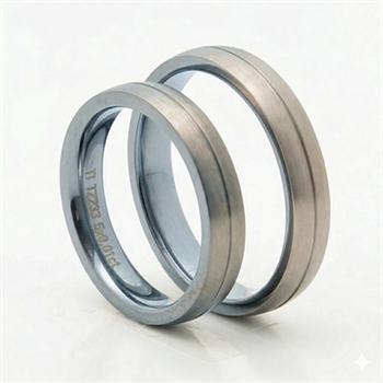 Vielsesringe i Titanium, 4 mm