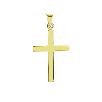 Vedhæng kors stav, 8 karat