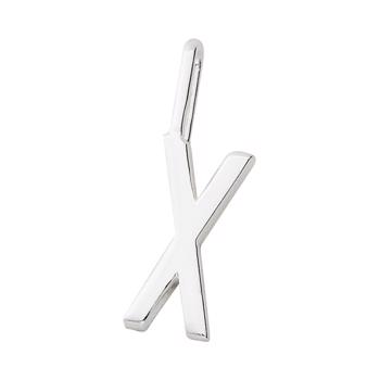 X - 10 mm sølv bogstaver Design Letters by Arne Jacobsen uden eller med 45-60 cm kæde