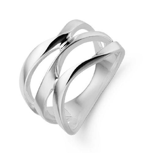 Image of blank Sterling sølv fingerring med blank overflade fra Aagaard