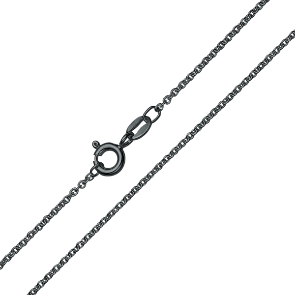 Støvring Design\'s Sort rhodineret halskæde