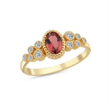14 kt guld ring, Athene serien fra Nuran med ialt 0,16 ct diamanter